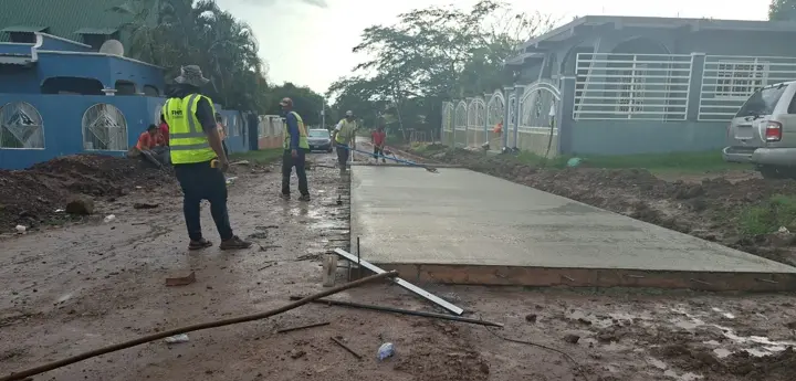 Losa recién colada
