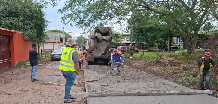 Descarga de concreto premezclado