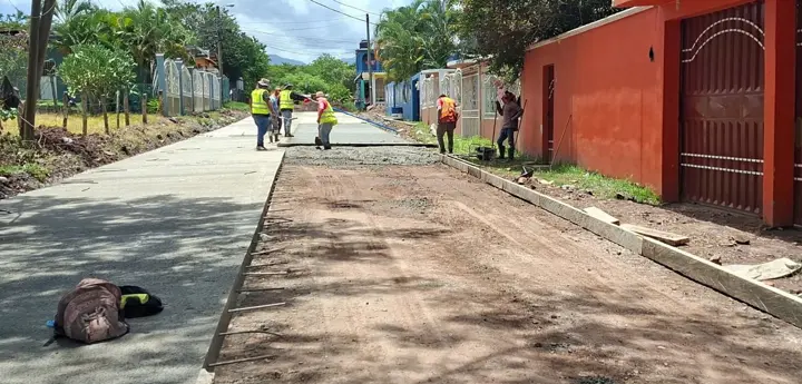 Avance de la pavimentación